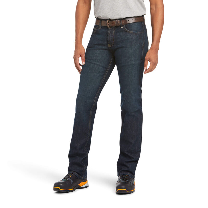 Ariat Jeans Herren - Rebar M7 Slim Durastretch Basic Stackable Straight Leg DunkelBlau ( JDMNV-9043